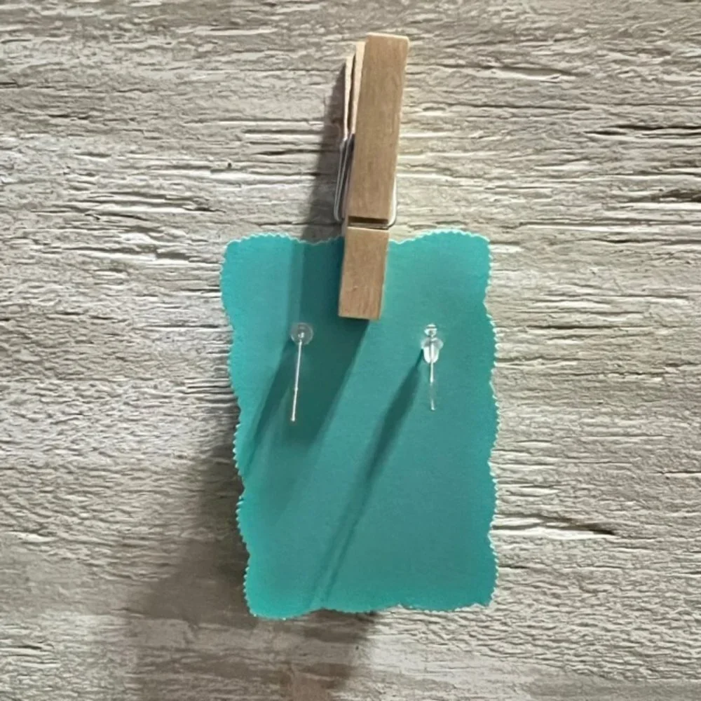 New Blue & Yellow Gummy Bear Hanging Earrings - Picture 5 of 5